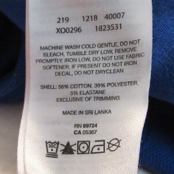 Columbia Mens Blue Polo Cotton/Polyester/ Elastane Blend EUC - Picture 4 of 5